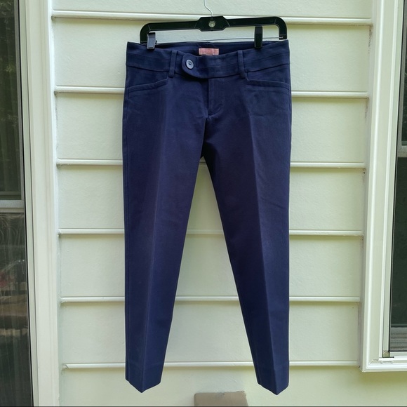Lilly Pulitzer Luxury Solid True Navy Capri Pants size 4 - Picture 4 of 16